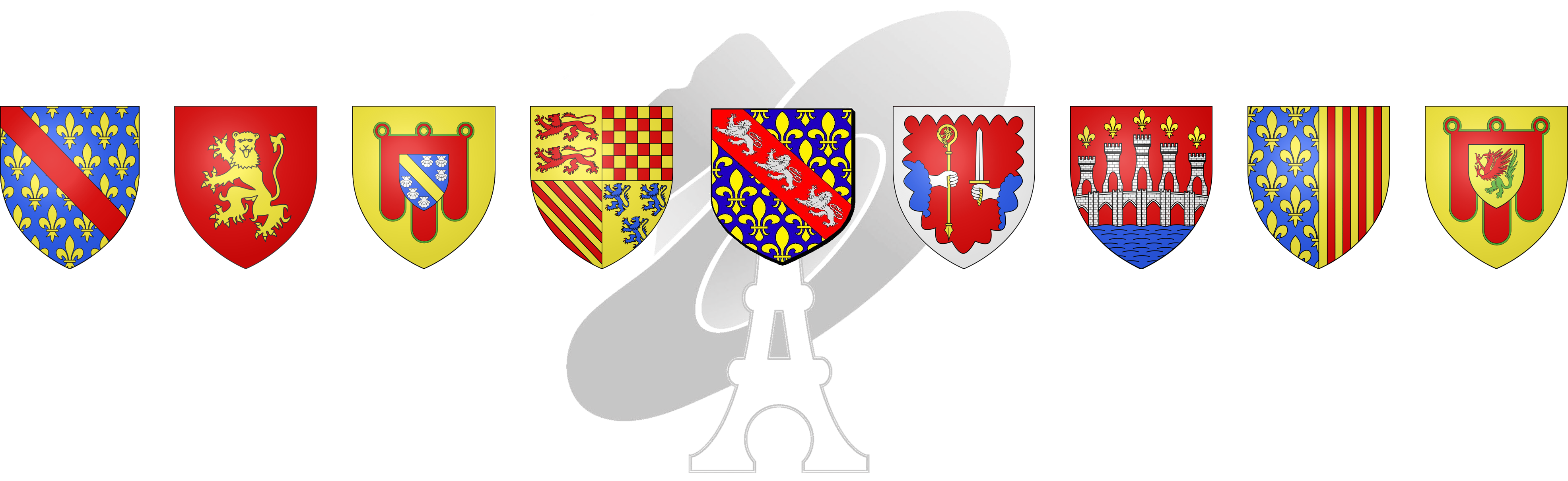 9 logos Massif Central avec logo grisé LAMC