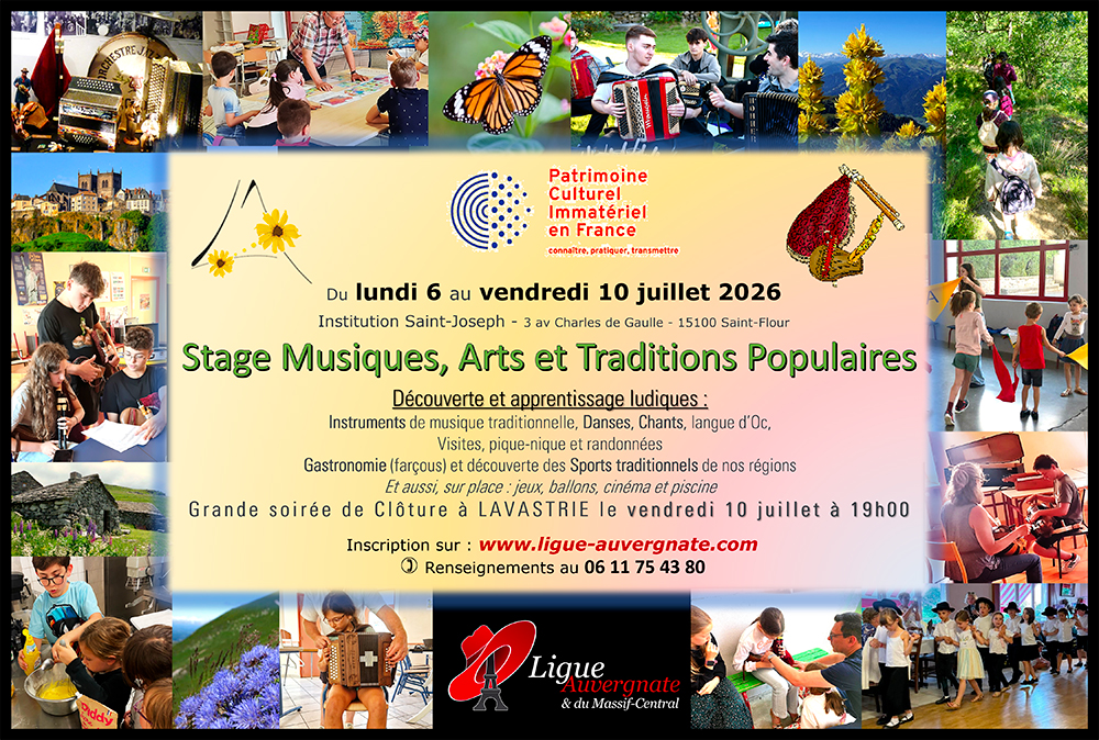 Affiche Stage ST FLOUR 2026